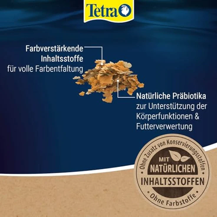 Tetra Rubin Flakes, Fischfutter in Flockenform mit natürlichen Farbverstärkern für intensive Farbenpracht, 250 ml Dose – Bild 3