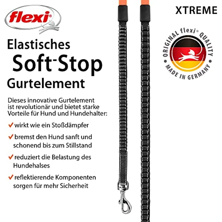 Flexi XTREME S schwarz/orange GURT 5 m – Bild 6
