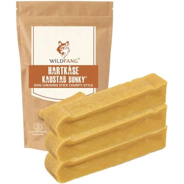 Wildfang® Yak-Kausnacks für Hunde, S (ca. 40 g) – Natürliche Himalaya Yak-Käse Hundekaustangen, Ideal für Zahnpflege und als langlebiges Welpen-Spielzeug, 3er-Pack – Bild 1