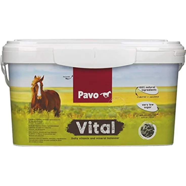 Pavo Vital, 8 kg vitaminiertes Mineralfutter für Pferde