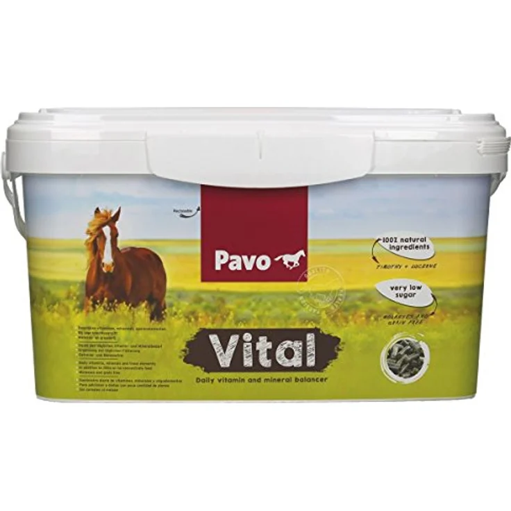 Pavo Vital, 8 kg vitaminiertes Mineralfutter für Pferde – Bild 1