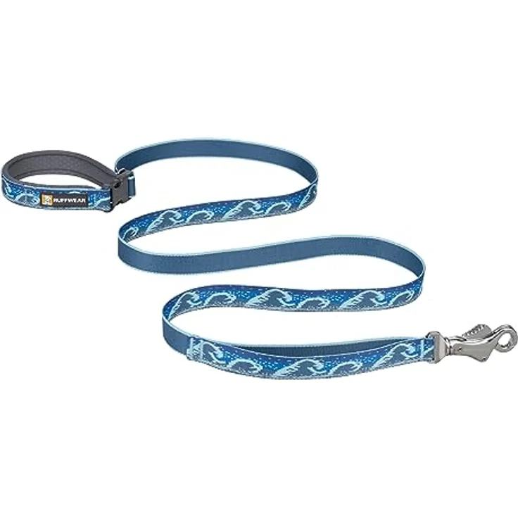 Ruffwear Hundeleine Crag Leash Midnight Wave, reflektierendes Tubelok Gewebe, verstellbarer Griff und seitliche Schnalle – Bild 2