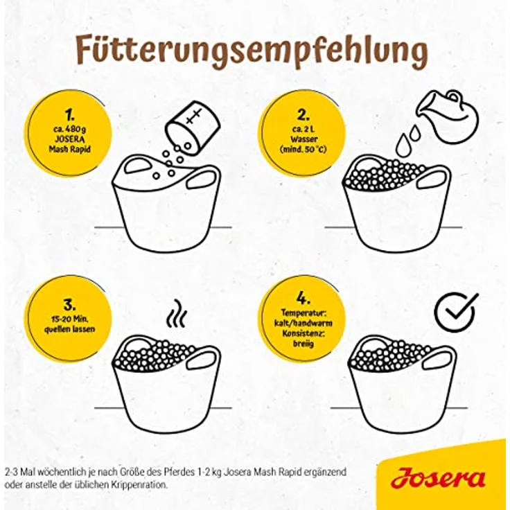Josera Mash Rapid, Pferdefutter mit über 20 % Leinsamen, schnelle Quellzeit, 15 kg – Bild 4