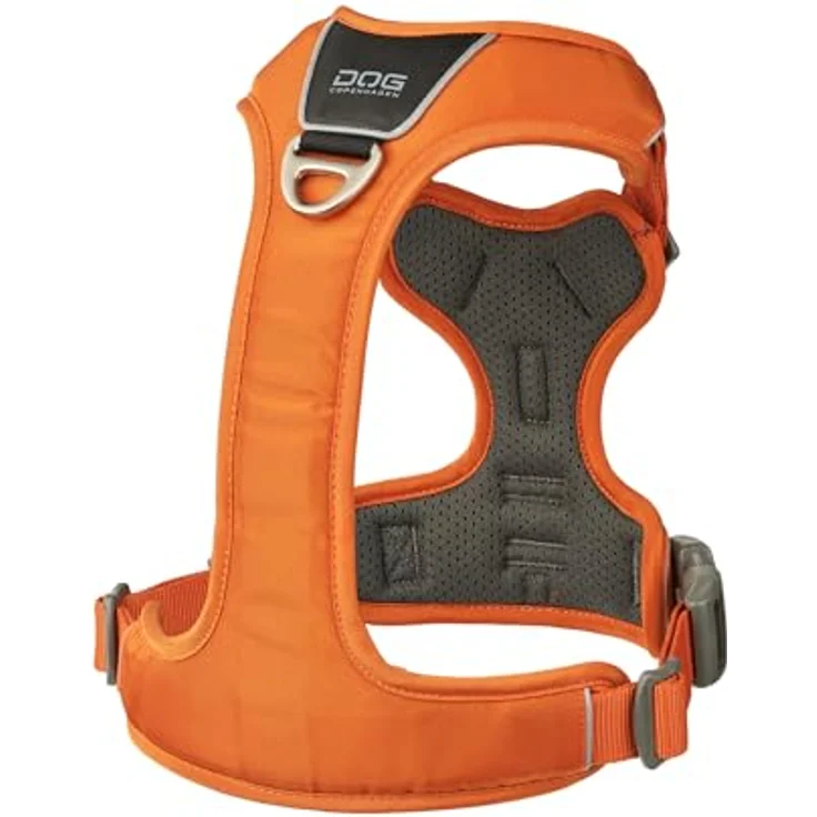 DOG Copenhagen Comfort Walk Pro Hundegeschirr, Orange Sun, S, ergonomisches Design mit 3M-reflektierendem Besatz und verstellbaren Einstellpunkten – Bild 2