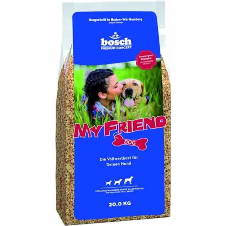 bosch My Friend Kroketten, Hundefutter für ausgewachsene Hunde aller Rassen, 20 kg - ausgewogene Rezeptur mit überzeugender Akzeptanz – Bild 2