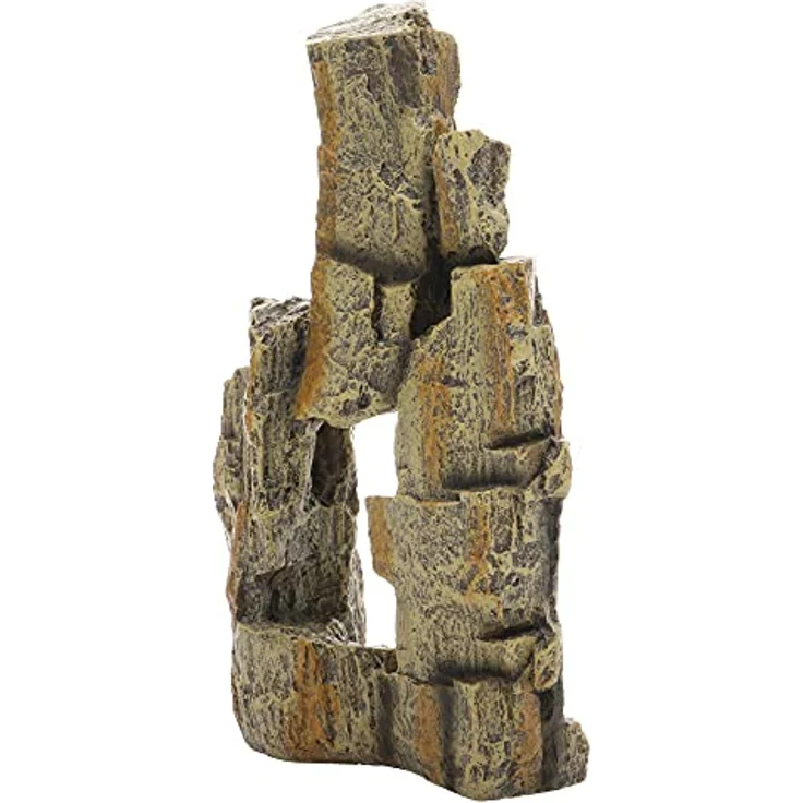 HOBBY Terrariendeko Fossil Rock, naturnaher Felsen aus Polyresin, 2,15x6x18 cm, leicht zu reinigen und langlebig – Bild 5