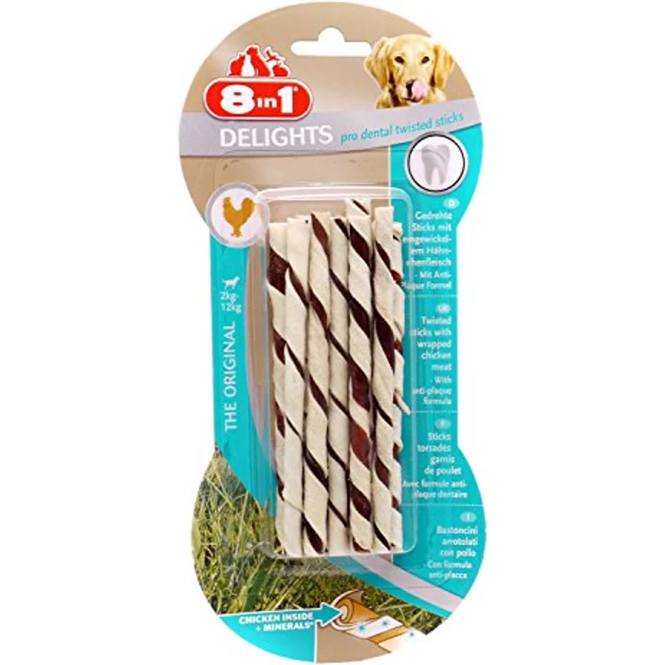 Tetra Record Freuden Hund Snacks, Chicken mit Mineralien, 6 Packungen mit 10 Sticks each – Bild 1