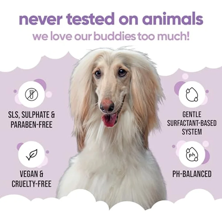 Buddycare Hundeshampoo Weißes Fell, aufhellendes Shampoo mit Aloe Vera und Pro-Vitamin B5, 500ml, für Tiefenreinigung und frischen Duft – Bild 5
