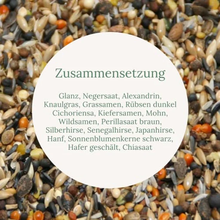 Orni Stieglitz Super Wildvogelfutter 20kg - Artgerechte Saatenmischung aus Glanz- und Negersaat für Stieglitze, Ganzjährig erhältlich – Bild 3