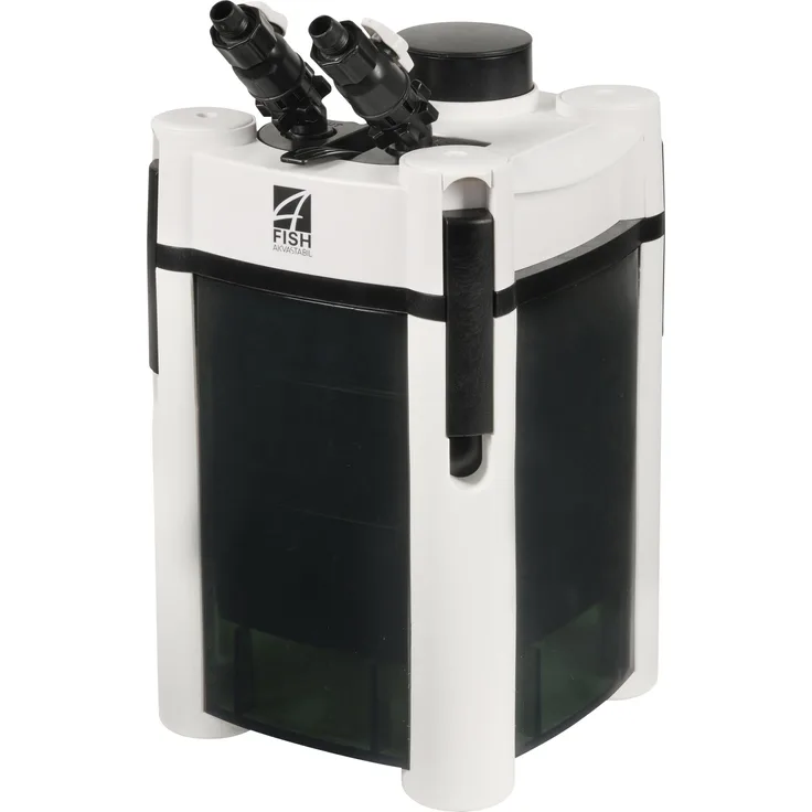 4fish udvendig filter 250X, Aquariumfilter für bis zu 760 l, 1000 L/T Fördermenge, 10W