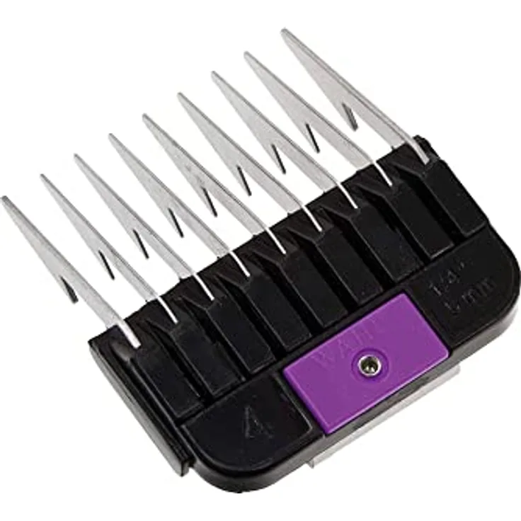 Wahl Aufsteckbarer Kamm für Haarschneidemaschinen, Edelstahl, 6mm, #2 mit Farbleitsystem zur Größenkennung