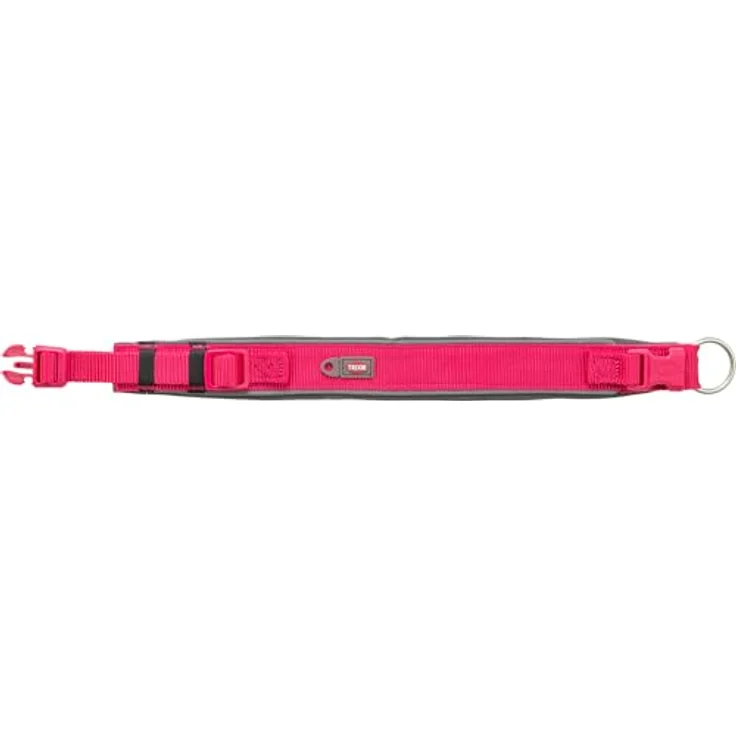 Trixie Premium Halsband L-XL, Halsumfang 53–62 cm, stufenlos verstellbar, neoprengepolstert, fuchsia für mittelgroße bis große Hunde - 1995911 – Bild 2