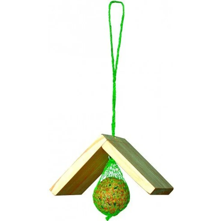 Erdtmann Meisenknödeldach Natur, Vogelhaus für Wildvögel mit Aufhängemöglichkeit, 11 x 10 x 8 cm – Bild 2