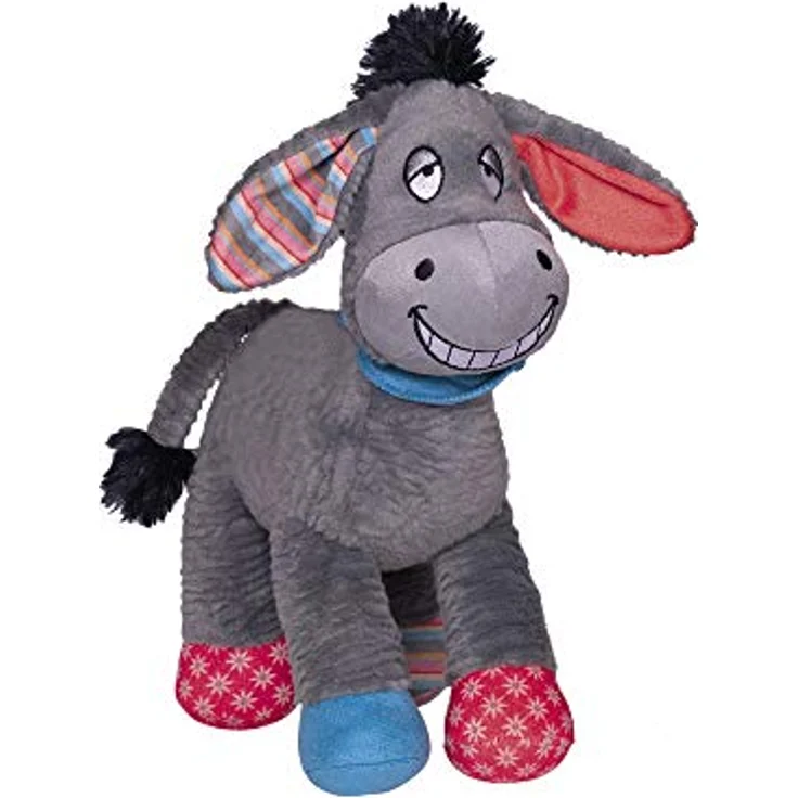 Nobby Plüsch Esel, 30 cm, Softplüsch mit Squeaker, grau – Bild 1