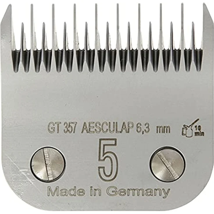 Kerbl GT357 SnapOn Aesculap Scherköpfe, 5 Scherkopf, 6.3mm Schnittlänge, 40mm Scherbreite, 50 Stück – Bild 2