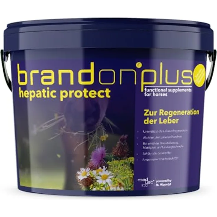 Brandon Plus Hepatic, Leberfutter für Pferde zur Gewichtskontrolle, pelletiert, 3 kg