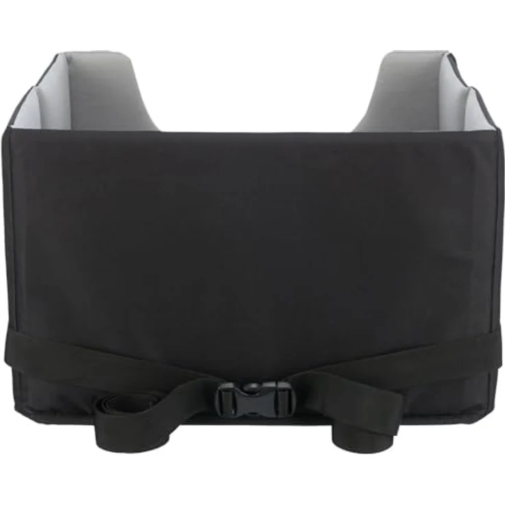 Trixie Autositz 45 × 28 × 40 cm schwarz/grau, mit Befestigungsgurten und herausnehmbarem Kissen – Bild 4