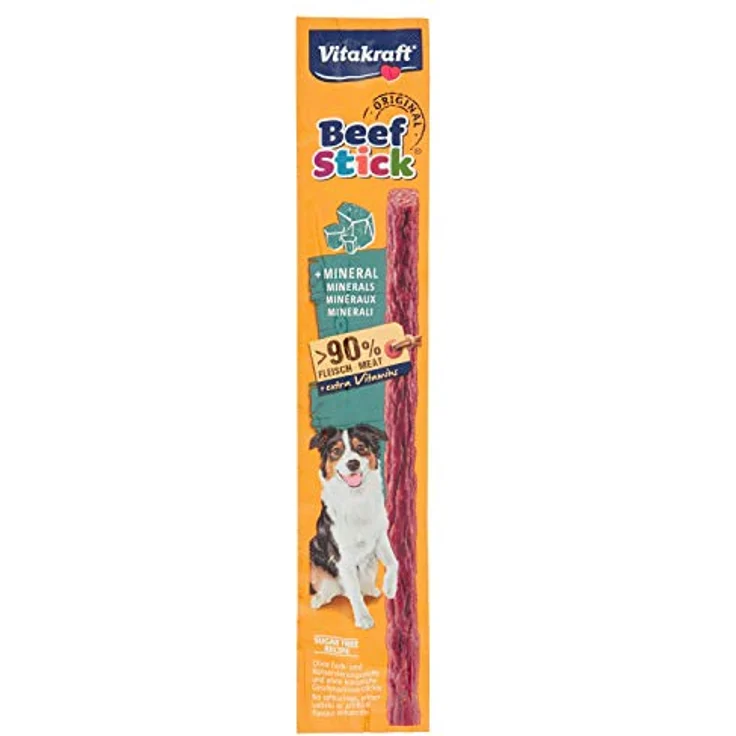Vitakraft Beef Stick Mineralien, Hundesnack mit über 85% Fleischanteil, 12 g – Bild 1