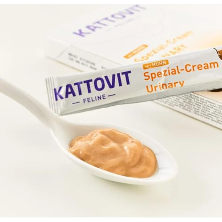 KATTOVIT Urinary-Cream für Katzen, magnesiumreduzierter Diätsnack mit Calciumsulfat, optimiert für Harnwegserkrankungen, praktische Portionierung – Bild 3