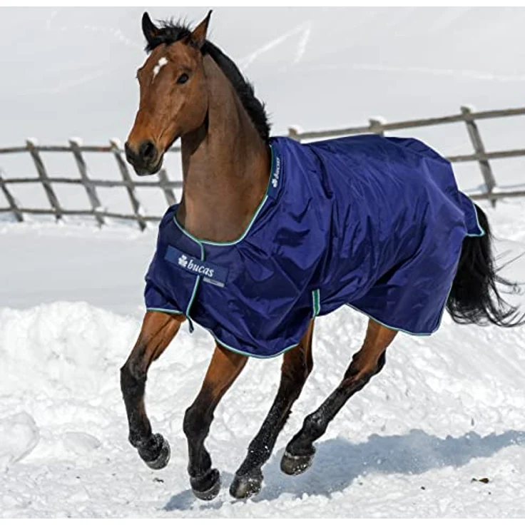 Kerbl Bucas Smartex Rain Light Pferdedecke, stay-dry, Rückenlänge 115 cm, blau – Bild 3