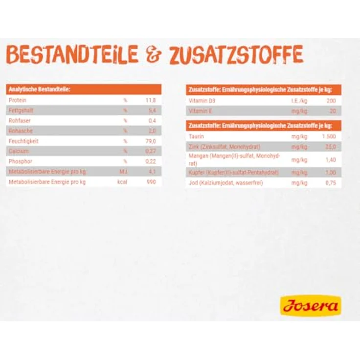 JOSERA Filet Pures Huhn, Premium Nassfutter für ausgewachsene Katzen, 16 x 70 g, 40% Hühnerfilet, getreidefrei, im Frischebeutel – Bild 5