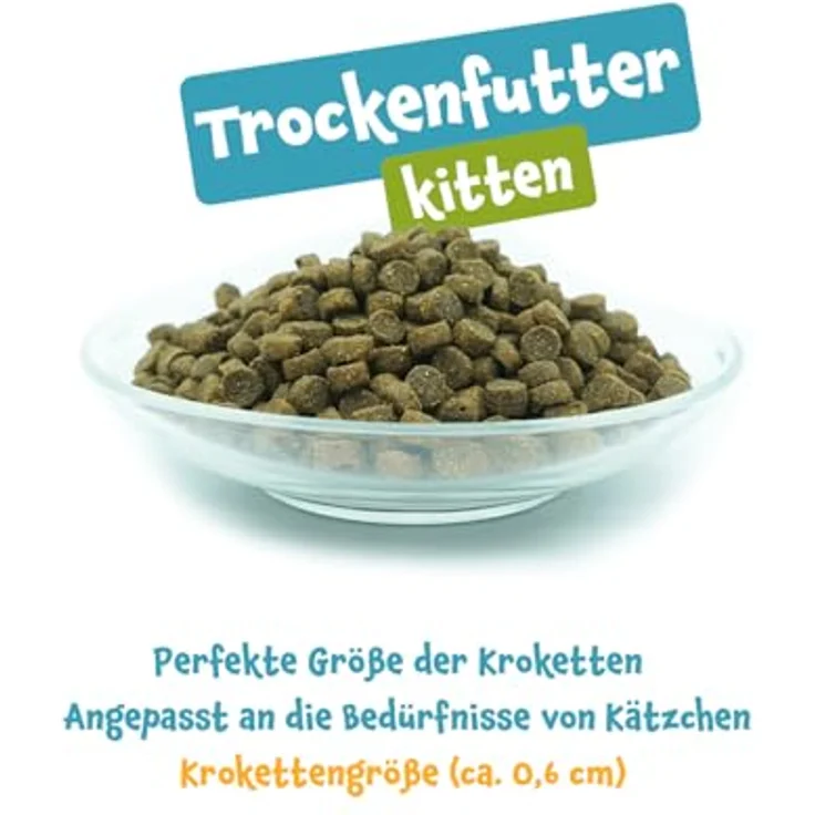 I love my cat Getreidefreies Trockenfutter für Kitten mit Lachs, leicht verdauliche Omega-3-reiche Formel zur Unterstützung von Wachstum, Haut und Fell – Bild 5