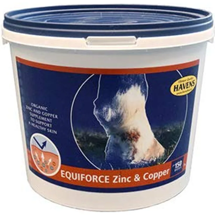 Havens Equiforce Zinc & Copper, Pferdefutter zur Mineralisierung des Skeletts, Immunsystem und Muskelfunktion, 1kg