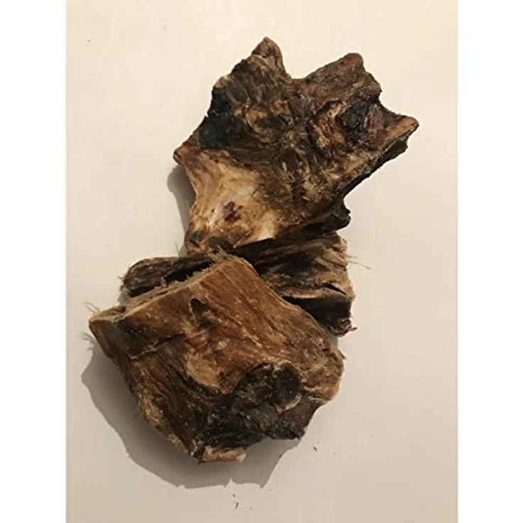 Wild & Fein Rehhalsknochen, gesägt - 200 g, getrockneter Hundesnack für mittelgroße und große Hunde, calciumreich, ohne Zusatzstoffe – Bild 2