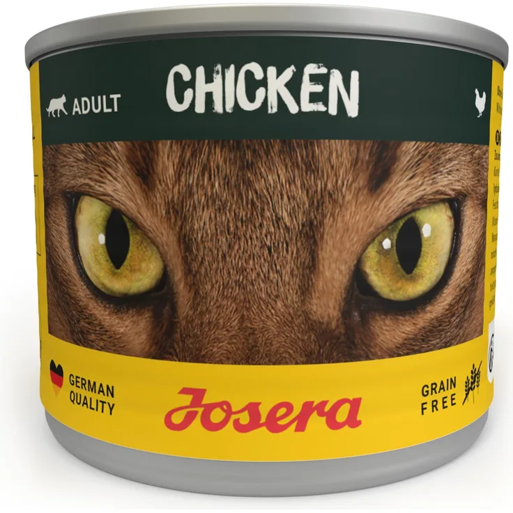 Josera Nassfutter Chicken, Katzen-Nassfutter mit Huhn und Lachsöl, 6x200g