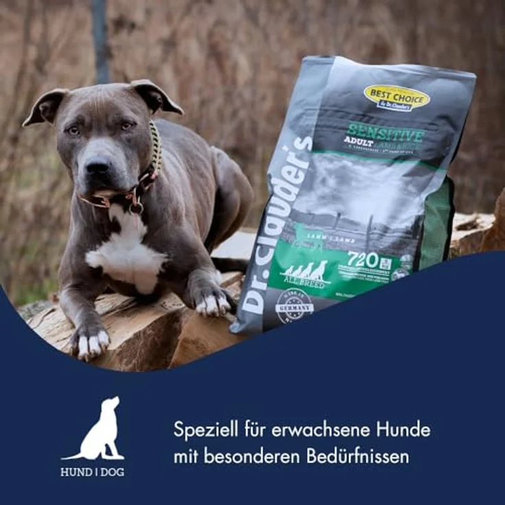 Dr.Clauder's Dog Lamm & Reis, Trockenfutter für erwachsene Hunde, 12.5 kg, optimale Verdaulichkeit ohne Weizen – Bild 4