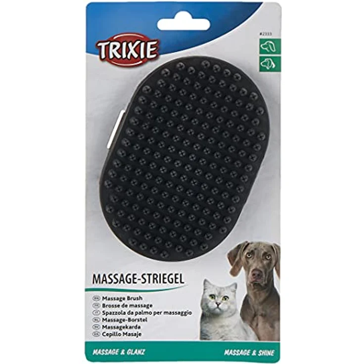 Trixie Massage-Striegel Handschlaufe Gummi 1 Stück – Bild 4