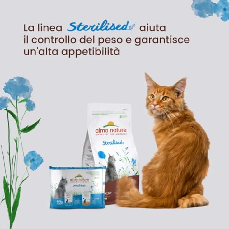 Almo Nature Functional Sterilised, Feuchtnahrung für sterilisierte und ältere Katzen mit Kabeljau und Huhn, fettarm und feuchtigkeitsspendend, 70g (6er Pack) – Bild 2
