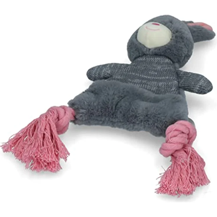 Holland Animal Care Tierkuscheltier Hundespielzeug Bunny mit Seil - mit Lavendel, Plüsch, Größe ca. 27 x 20 cm – Bild 2