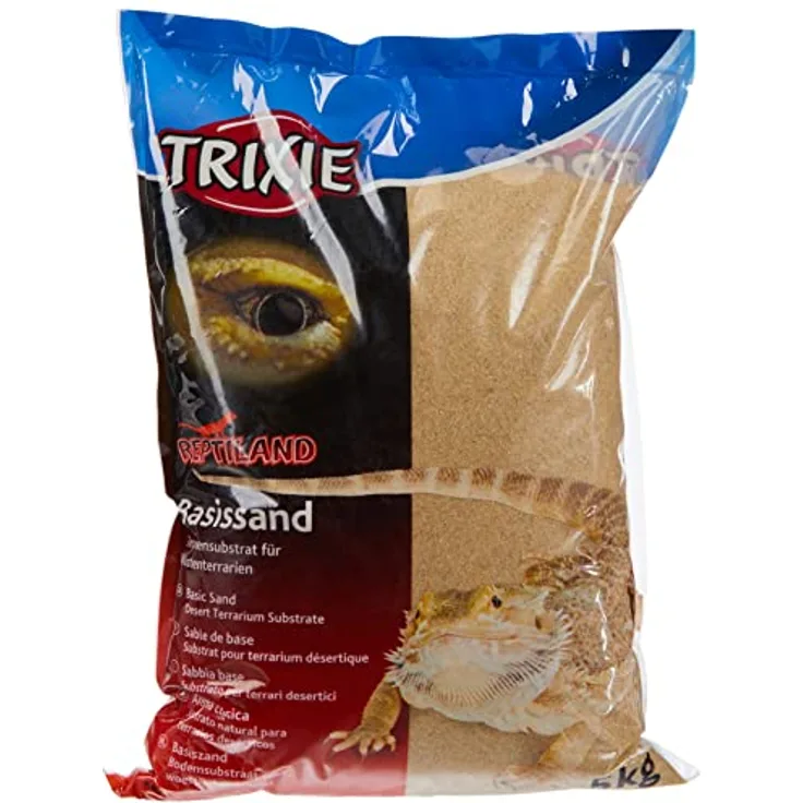 Trixie Reptiland Basissand, feinkörniger Wüstensand für Wüstenterrarien, gelb, 5kg