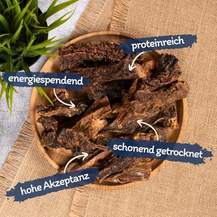 Lyra Pet® Rindereuter getrocknet 10 kg, proteinreicher Kausnack für Hunde, fettarm und gut verträglich – Bild 2