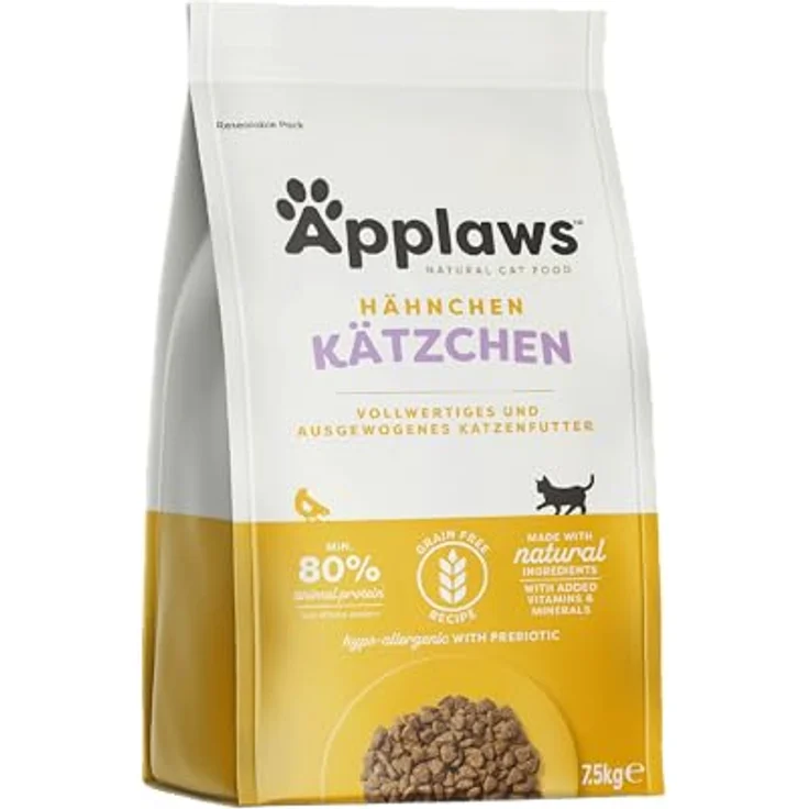 Applaws Kitten Trockenfutter Huhn, getreidefrei, 7.5 kg für Kätzchen von 1-14 Monaten, hypoallergen und vollwertig – Bild 1
