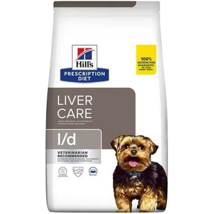Hill's Prescription Diet l/d Original, Diäthundefutter für Hunde zur Unterstützung der Lebergesundheit, 1,5 kg
