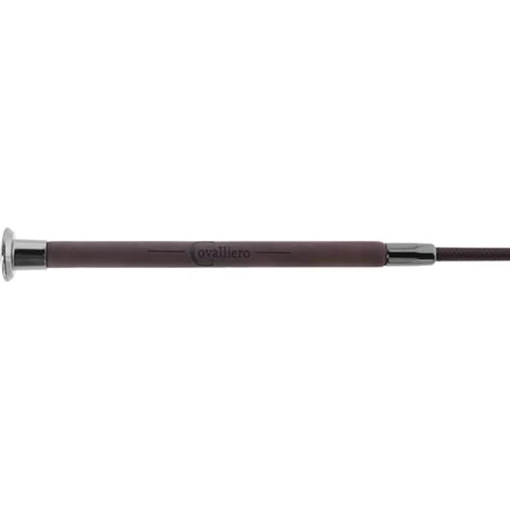 Covalliero Gerte Dressur, 110 cm, braun, Kunstledergriff mit edler Logo-Applikation – Bild 2
