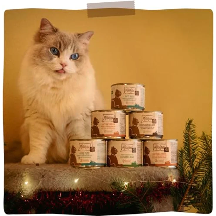 MjAMjAM purer Fleischgenuss, Katzen-Nassfutter mit köstlichem Lamm, 6x400g – Bild 2