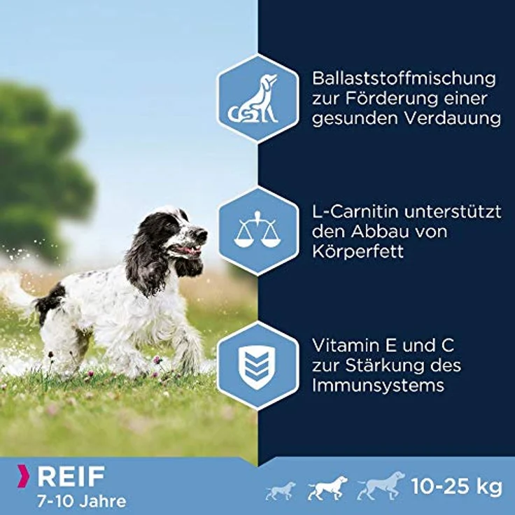 Eukanuba Hundefutter mit frischem Huhn für mittelgroße Rassen, Premium Trockenfutter für reife Hunde, unterstützt Gelenke und Verdauung, 3 kg – Bild 5