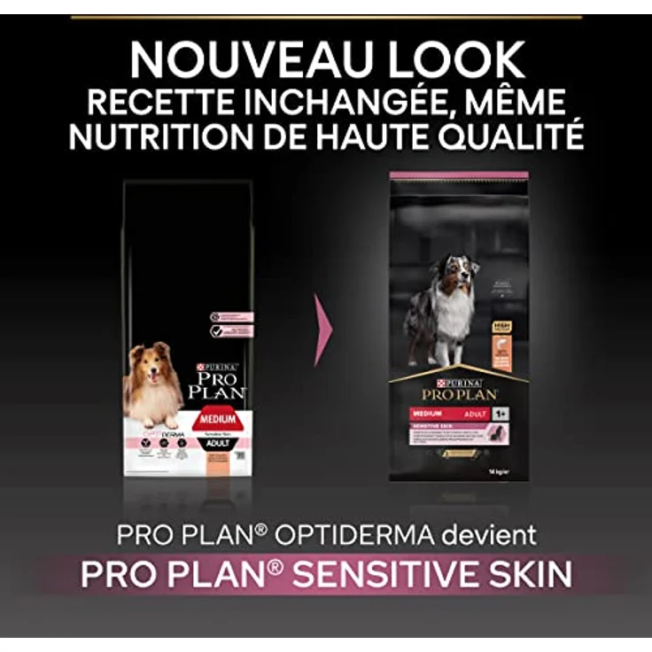 Pro Plan PRO PLAN Adult Medium Sensitive Skin, Hundefutter für ausgewachsene Hunde mit sensitiver Haut, 7 kg, weizenfrei – Bild 5