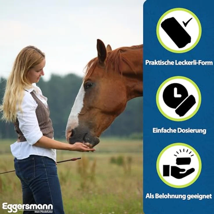 Eggersmann Mein Pferdefutter Mineral Bricks 4 kg - Mineralfutter mit Vitaminen und Mineralstoffen zur Stoffwechselunterstützung - Mit Knoblauch für Fliegenabwehr – Bild 3