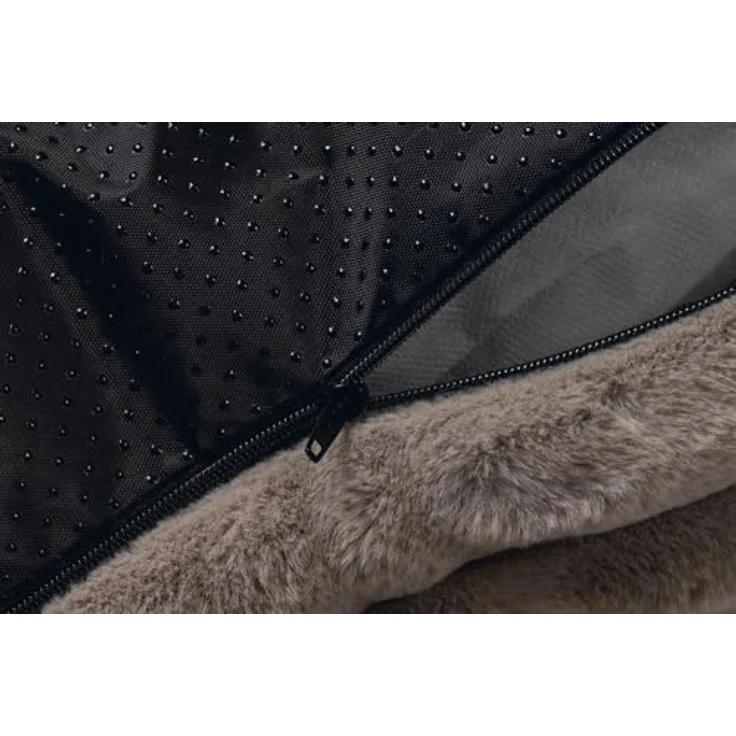 Designed By Lotte Tierkissen Hundekissen Reza beige - Stilvolles Liegekissen für Hunde, recycelter Polyesterfaser, rutschfeste Unterseite – Bild 3