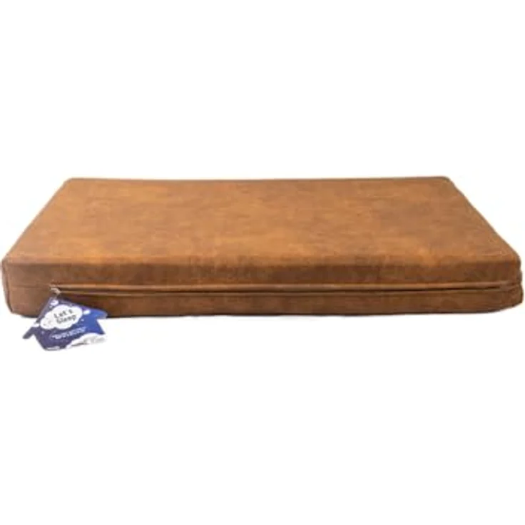 Holland Animal Care Lets Sleep Mellow Mattress, orthopädisches Hundebett in cognac mit Memory-Schaum und rutschfester Unterseite – Bild 2
