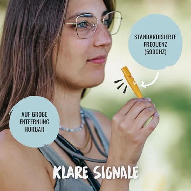 Rudelkönig Hundepfeife Rückruf, Hochfrequenz Trainingspfeife mit genormter Frequenz und Pfeifenband, BPA-frei – Bild 2
