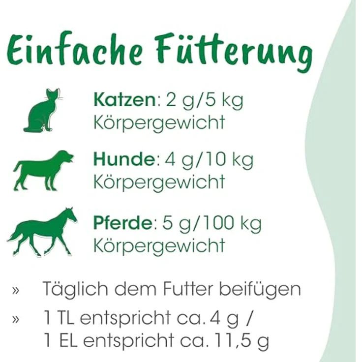cdVet Naturprodukte MicroMineral Spezial 500 g - Vitamin- und Mineralstoffgeber für Hunde, Katzen und Pferde - unterstützt Magen-Darm-Regulation und Muskelaufbau - reich an Antioxidantien – Bild 5