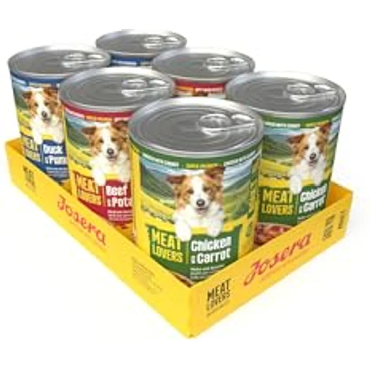 JOSERA Meat Lovers Menu Multipack (6 x 400 g) | Premium Nassfutter für ausgewachsene Hunde | 65 % Fleischanteil | weizenfrei | 3 Sorten im 6er Pack – Bild 2