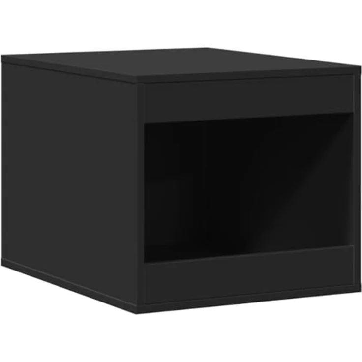 vidaXL Katzentoilette, Katzenklo Schwarz 47x59x42 cm Holzwerkstoff, Vielseitiges Katzenmöbel mit verstecktem Design – Bild 2