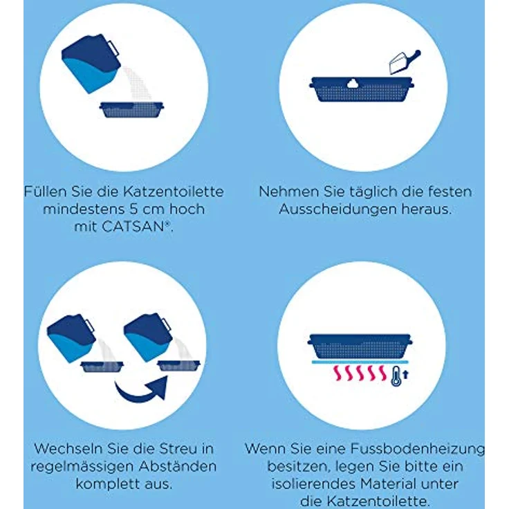 Catsan Hygiene Plus, Katzenstreu aus natürlichen Rohstoffen, 10L, bindet zuverlässig Gerüche und Feuchtigkeit mit Extra-Mineralschutz – Bild 3