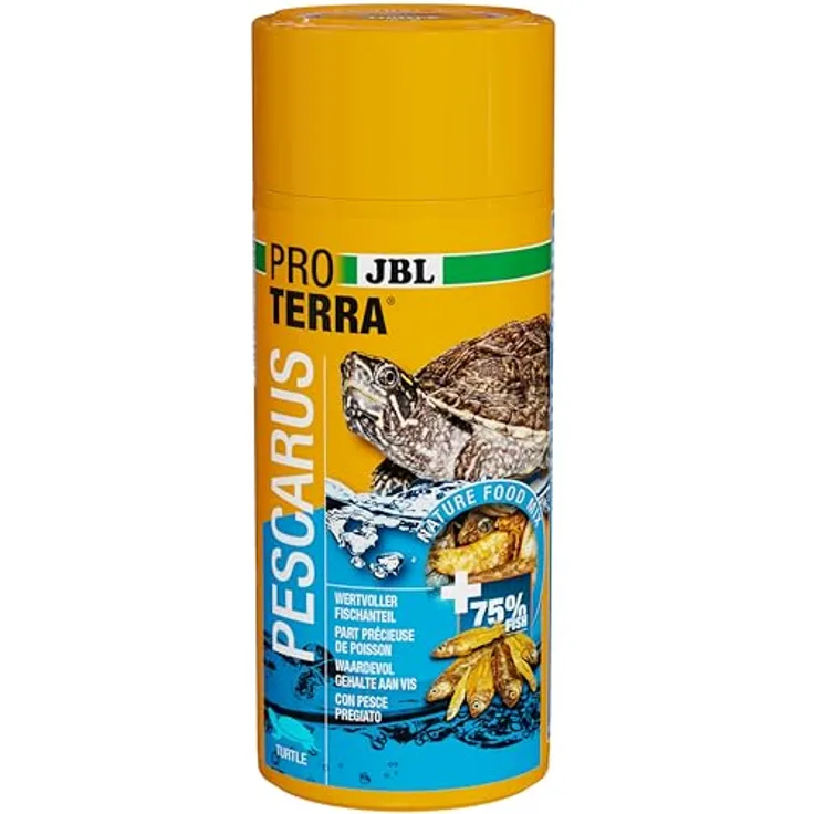 JBL Proterra PESCARUS 250ml, Fischfutter mit getrockneten Fischen und Garnelen, artgerechte Ergänzung ohne künstliche Zusatzstoffe